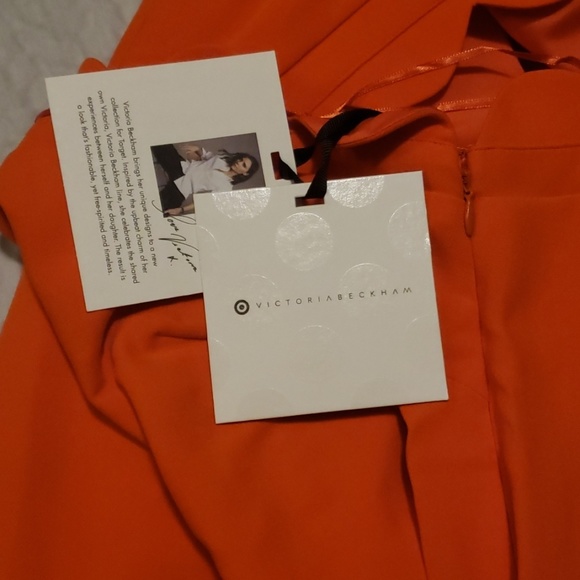 Nwt 2x Victoria Beckham dress mini orange - Picture 6 of 8